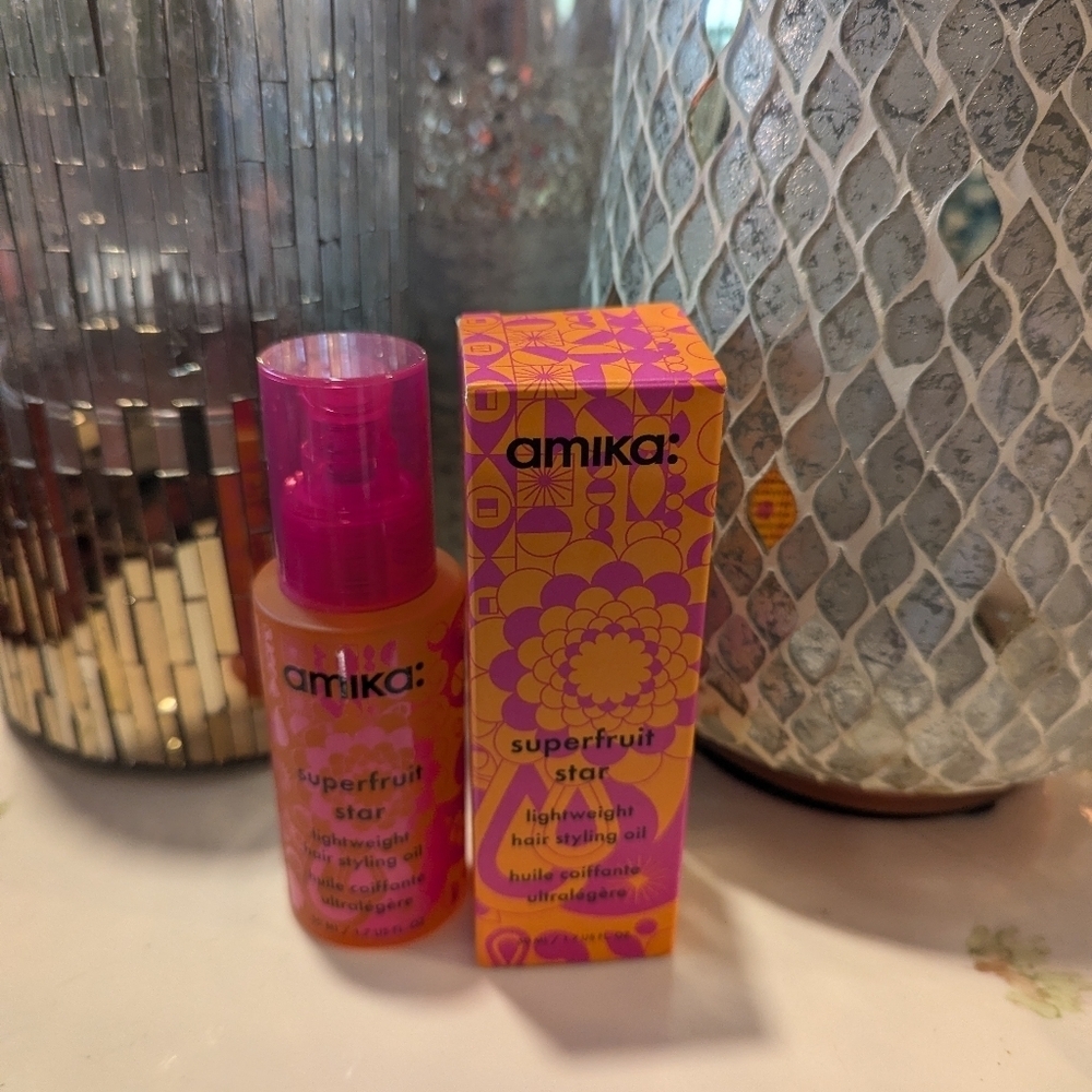 NIB Amika Superfruit Star Lightweight Hair Styling Oil